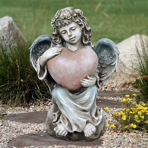 angel  heart statue angelo decor international