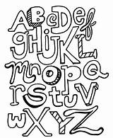 Bubble Letters Coloring Pages Printable Color Alphabet Getcolorings sketch template