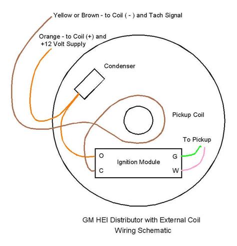chevy  hei distributor wiring diagram wiring diagram