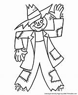 Coloring Scarecrow Pages Thanksgiving Sheets Printable Color Halloween Kids Scarecrows Printables Fall Simple Easy Preschool Harvest Fun Print Holiday Scenes sketch template