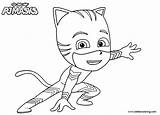 Catboy Coloring Pages Printable Lineart Template Adults Kids sketch template