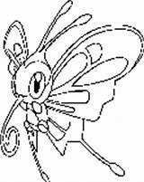 Coloring Beautifly Bug Pokemon Pages Fun sketch template
