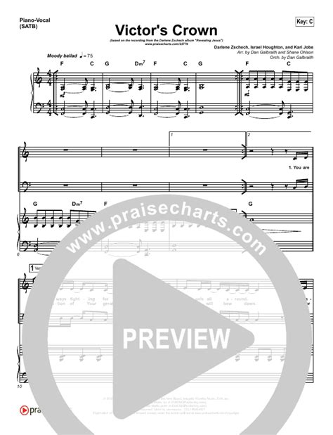Victor S Crown Sheet Music Pdf Darlene Zschech Praisecharts