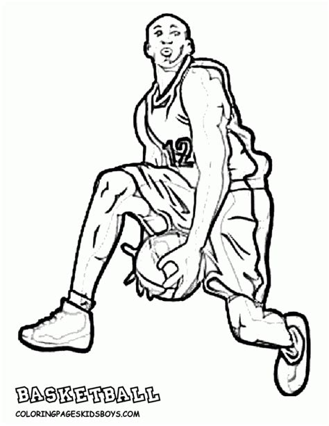 basketball coloring pages  printable