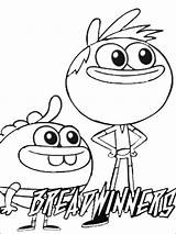 Breadwinners Colouring Nickelodeon sketch template