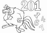 Coloring Pages Happy Year sketch template