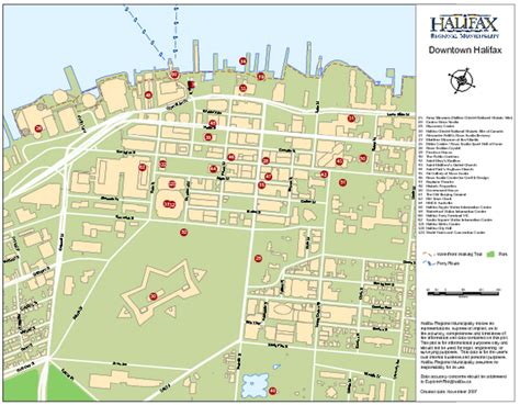 halifax tourist map halifax nova scotia mappery