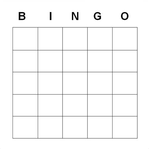 printable blank bingo cards  teachers img clam