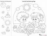 Look Coloring Pages Find Printable Hidden Activities Kids Printables Totschooling Preschool Worksheets Worksheet Kindergarten Preschoolers Fans Quiet Independent Objects Baby sketch template