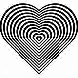 Heart Coloring Pages Hearts Zebra Print Clipart Stripe Mandalas Hypnotize Paste Copy Clip Colouring Pattern Big Cliparts Valentine Stripes Sheets sketch template