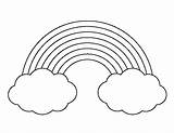 Rainbow Clouds Printable Template Cloud Pattern Outline Patternuniverse Templates Stencils Stencil Patterns Print String Use Crafts Coloring Cut Pdf Creating sketch template