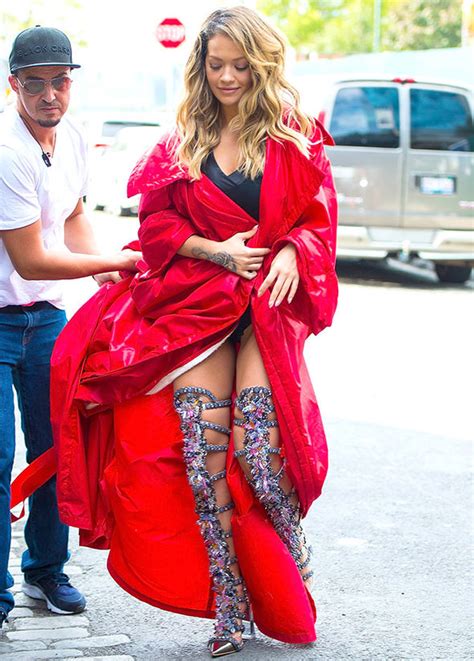 Rita Ora Suffers Shock Wardrobe Malfunction As She Flashes Knickers
