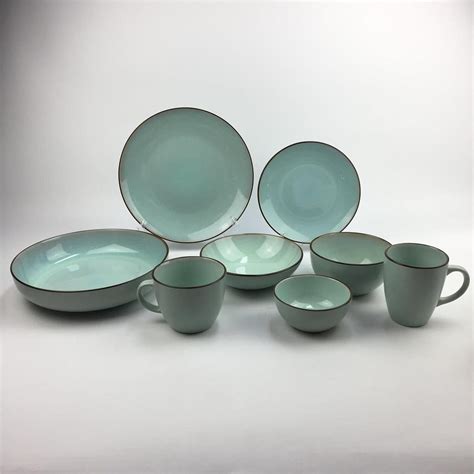 pcs dinner set reactive colorful stoneware ceramic dinnerware sets