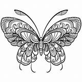 Coloring Pages Butterfly Adult Mandala Colouring Insect Butterflies Adults Printable Beautiful Easy Color Colour Book Fantastic Books Tattoo Grown Ups sketch template