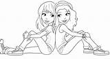 Coloring Pages Friends Two Friend Colouring Printable Getcolorings Color Getdrawings Print sketch template