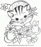 Coloring Kittens Pages Little Three Popular Library Clipart sketch template