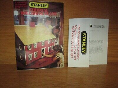 stanley colonial dollhouse plans    project ebay