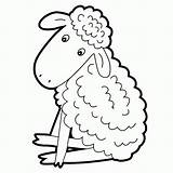Lamb Clipart Sheep Clip Sitting Coloring Little Pages Mary Had Baby Lambs Down Cliparts Drawing Library Kindergarten Wikiclipart Vector Use sketch template