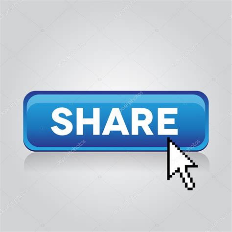 blue share button stock vector  grounder