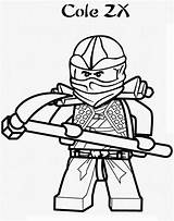 Coloring Pages Coloringpagesfortoddlers Ninjago Cole sketch template