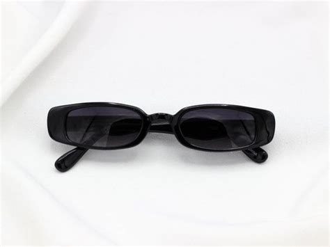 skinny square rectangle sunglasses reflective mirror lens flat top