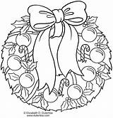 Wreath Christmas Coloring Pages Printable Holly Wreaths Drawing Reef Garland Color Holiday 1st Graders Sheets Adult First Kids Winter Print sketch template
