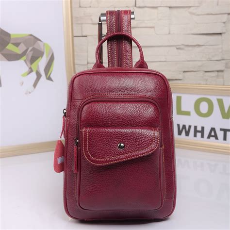 Fashion Design Genuine Leather Women Bags High Quality Chest Bags