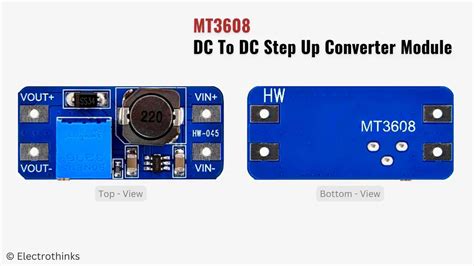 mt dc  dc step  converter module electrothinks