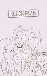 Blackpink Kpop Elegant Clipartmag Amazon Blink sketch template