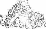 Pooh Winnie Coloring Pages Bear Colouring Characters Drawing Color Classic Winter Library Clipart Mental Disorders Popular Comments sketch template