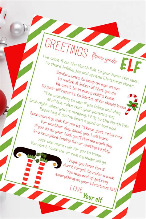 elf   letter  printable