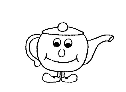 teapot coloring pages