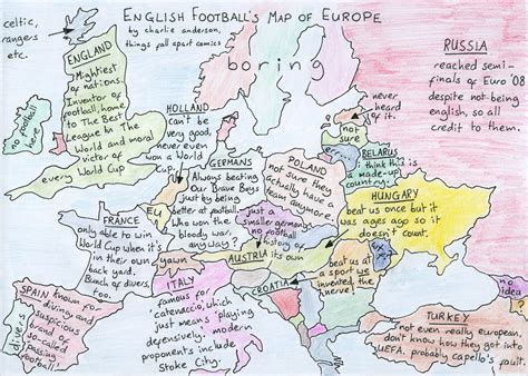 english football s map of the europe 1000 goals