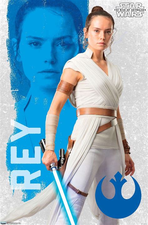star wars the rise of skywalker rey wall poster 22 375 x 34