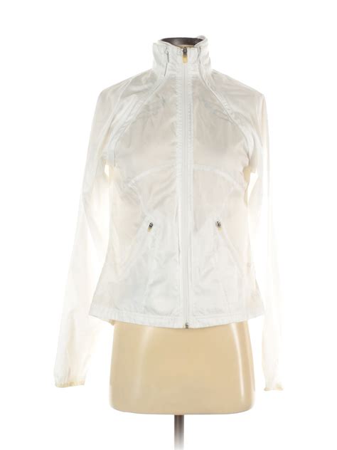 active women white windbreaker  ebay