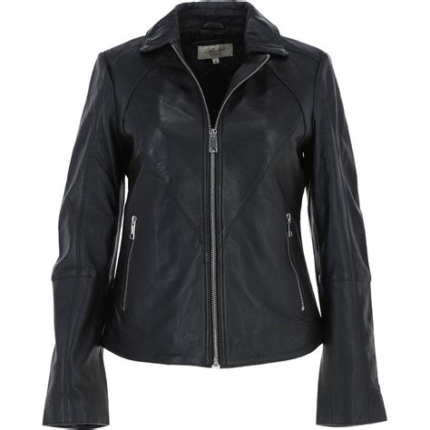 leather biker jacket black zoey ladies from leather company uk