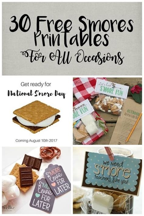 smores printables   occasions smores party smores