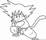 Coloring Goku Fight Ready Pages Coloringpages101 sketch template