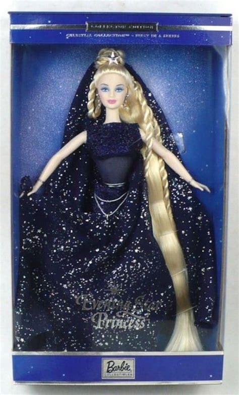 evening star princess barbie doll celestial collection 2000 etsy