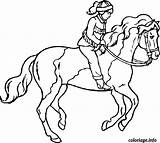 Coloriage Cheval Avec Cavaliere Sur Dessin Casque Hester Pferde Imprimer Tegninger Colorier Imprimé sketch template