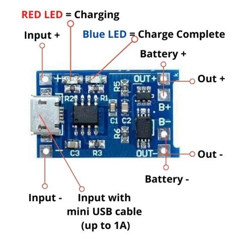 tp battery charging module li ion board   buy  electronic components