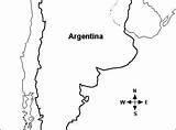 Argentina Map Coloring sketch template