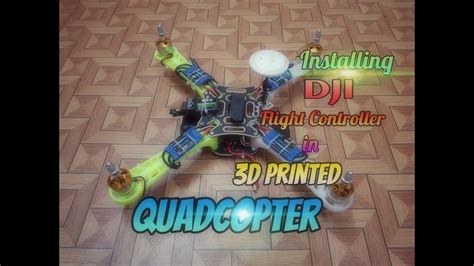 installing dji flight controller   printed quadcopter part