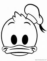 Coloring Disney Pages Duck Donald Emoji Emojis Disneyclips sketch template