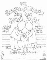 Grandparents Grandparent Hugs Grandpa Printable Skiptomylou Poem Child Lou Mothers sketch template