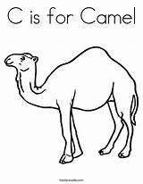Letter Animals Coloring Camel sketch template