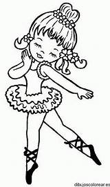 Coloring Pages Girl Ballerina Dancing Dance Little Chibi Colorir Para Funny Ballet Bailarina Desenho Print Color Getcolorings Desenhos Coloringsky Button sketch template