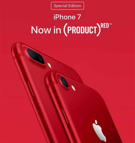 Tech News Apple Anuncia Iphone 7 Product Red Special Edition Apple