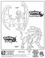 Lunala Solgaleo Yungoos Meal Whish sketch template