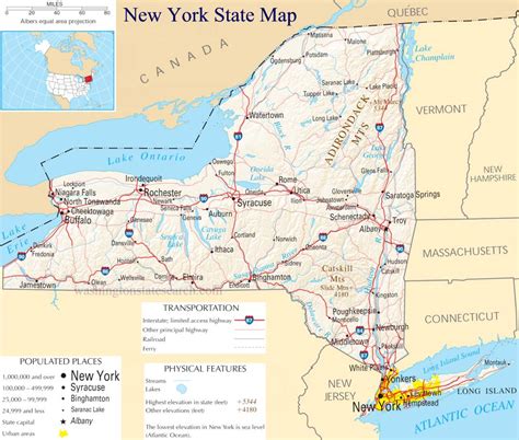 united states map  york